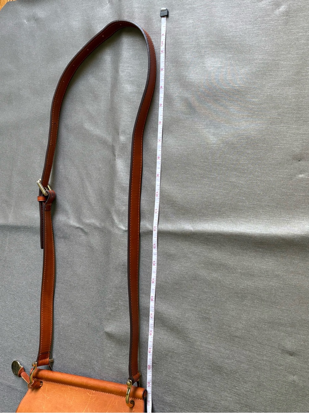 Dooney & Bourke Saddle Crossbody - Cognac Brown purse - Picture 9 of 9